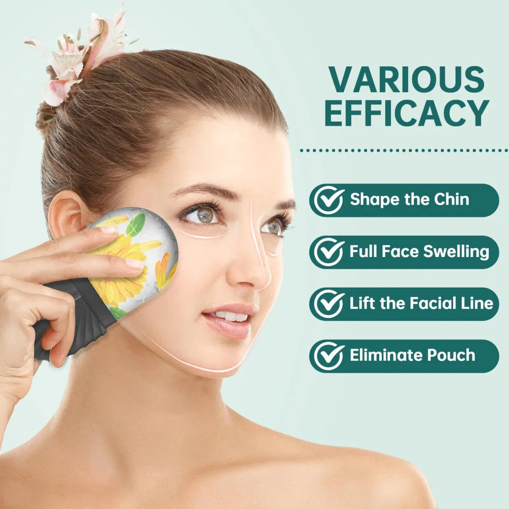 3-in-1 Ice Face Roller and Gua Sha Set