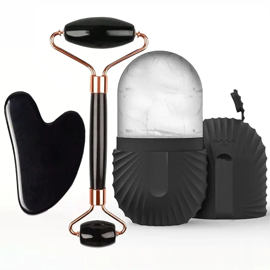 3-in-1 Ice Face Roller and Gua Sha Set