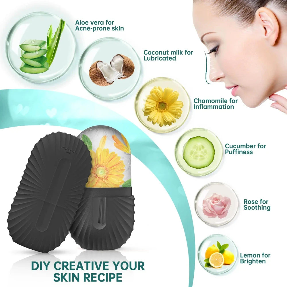3-in-1 Ice Face Roller and Gua Sha Set