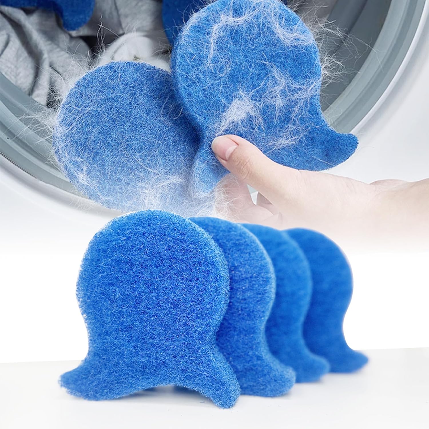 Laundry Pet Hair Removal Fish - 4 pack